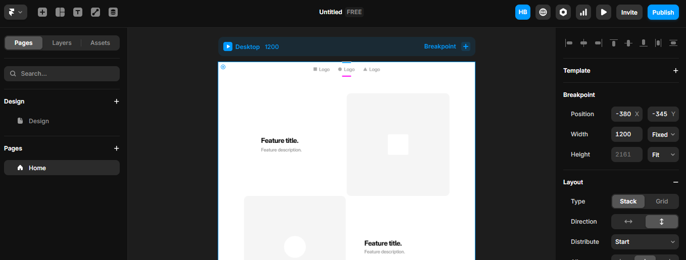 Framer AI Dashboard
