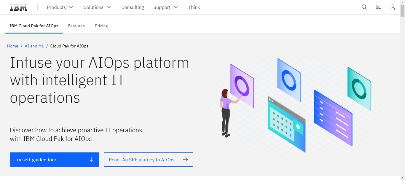 IBM Cloud PAK for AIOps with intelligent IT operations