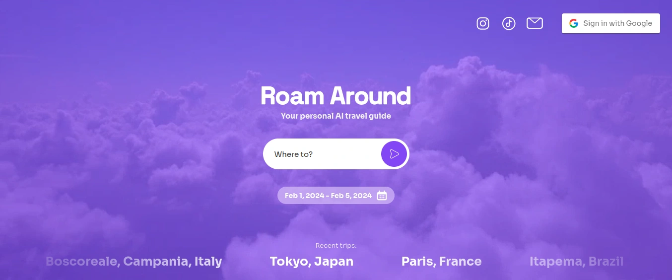 RoamAround.ai - Travel Planner AI