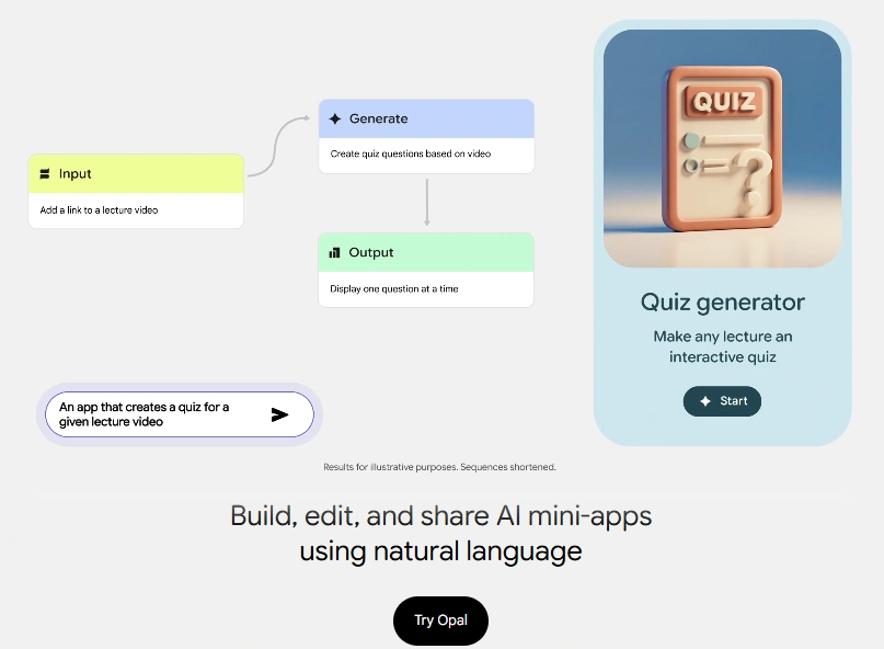 Try Opal - Google Opal
