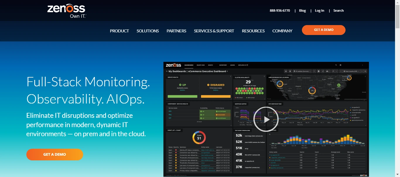Zenoss -AIOps for Full-Stack Monitoring